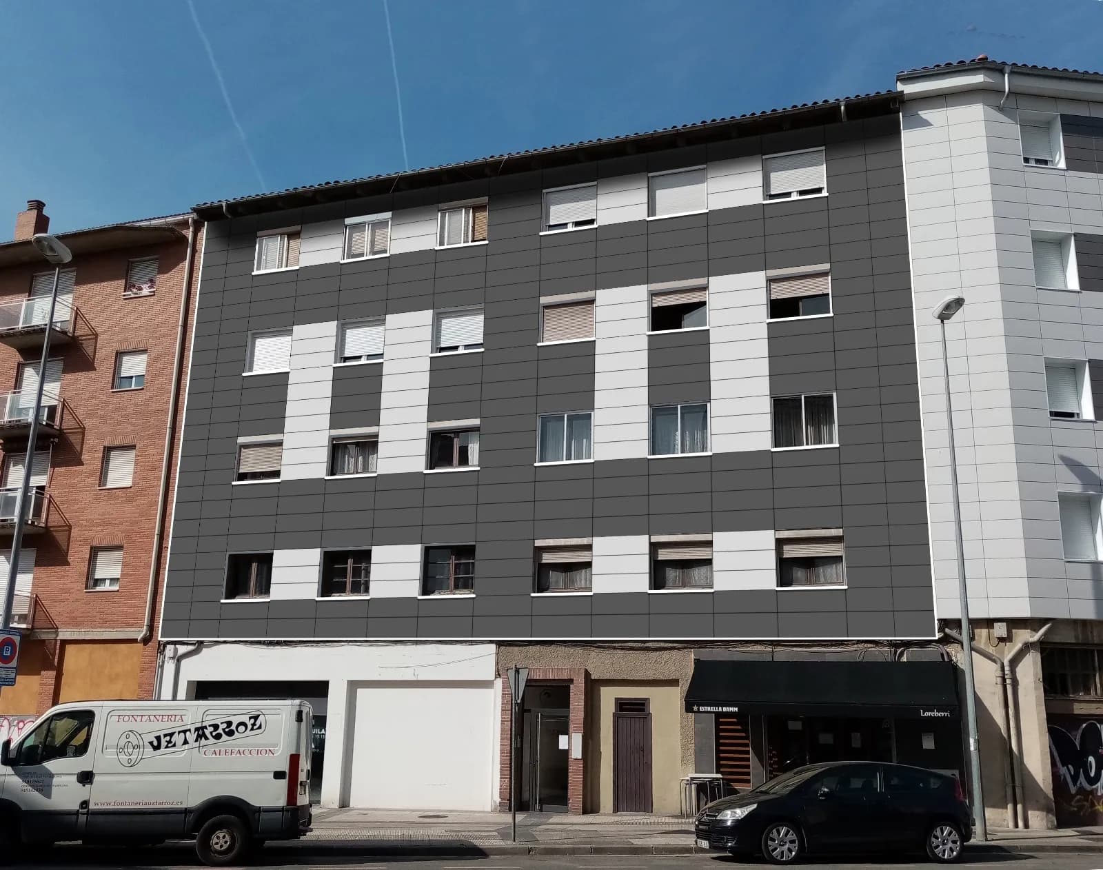 Proyecto de fachada ventilada en Navarra 8